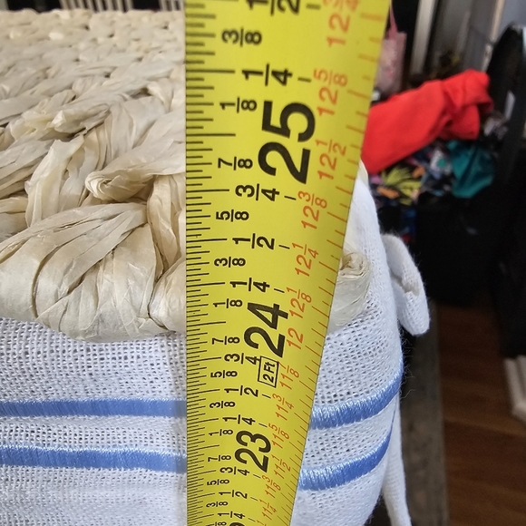 HOTEL ΜΑΥΖΟΝ BY RGI HOME Half Moon Wicker Laundry Hamper Basket with Lid Handles - Picture 15 of 16